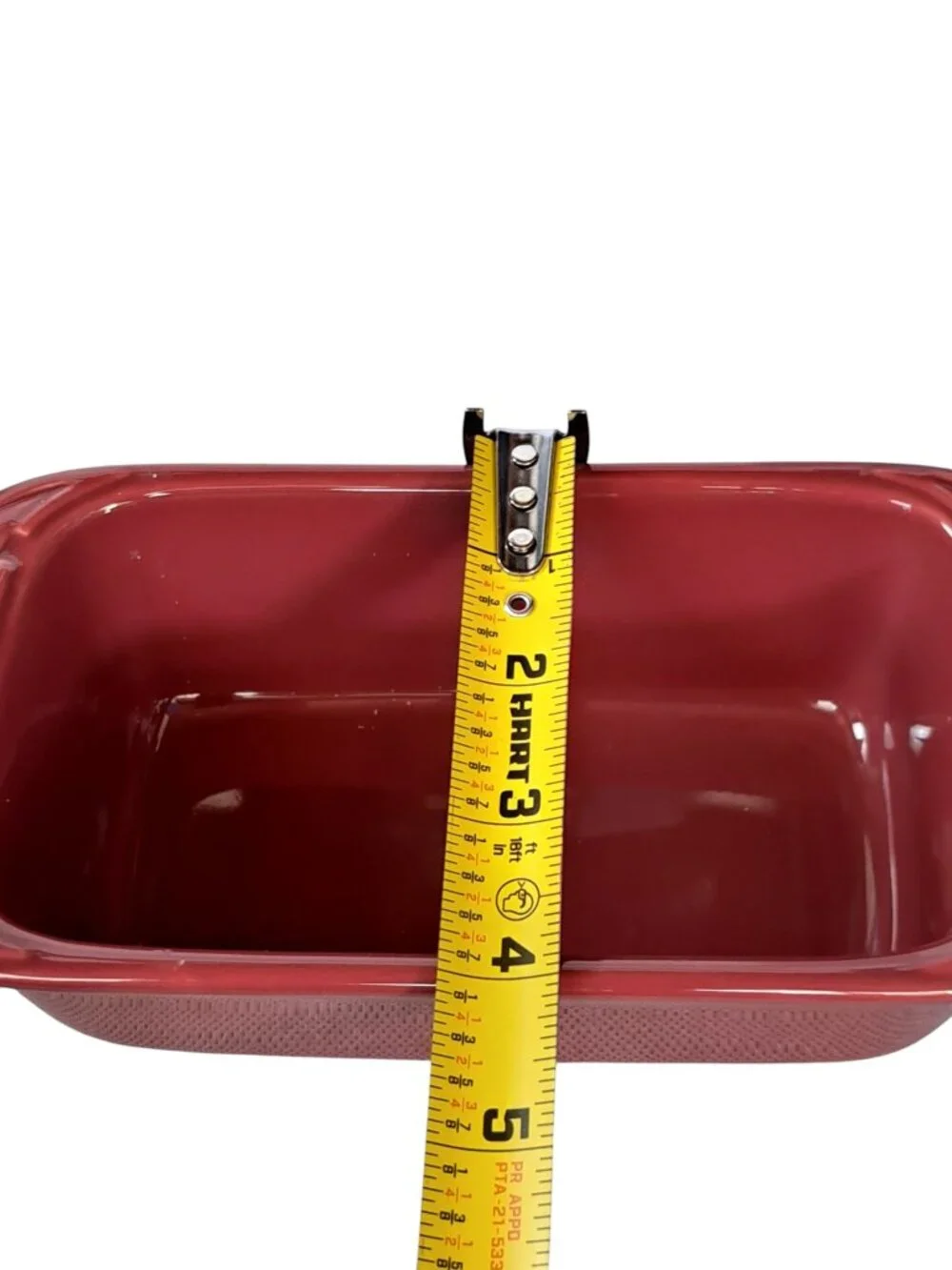 LONGABERGER POTTERY WOVEN TRADITIONS PAPRIKA LOAF BAKING DISH 8